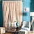 baratos Cortinas Transparentes-Modern Sheer Curtains Shades Dois Painéis Sala de Estar   Curtains