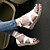 cheap Women&#039;s Sandals-Women&#039;s Flat Sandals Dress Summer Buckle Platform Creepers Gladiator Microfiber Black White Brown