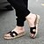 cheap Women&#039;s Sandals-Women&#039;s Shoes Microfibre Platform Slippers / Round Toe / Open Toe Sandals Dress Black / Brown / Green / White