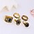 cheap Rings-Women&#039;s Statement Ring 5pcs Golden Silver Alloy Ladies Unusual Asian Daily Casual Jewelry