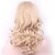 halpa Synteettiset trendikkäät peruukit-Synteettiset peruukit Laineita Laineita Peruukki Vaaleahiuksisuus Keskikokoinen Vaaleahiuksisuus Synteettiset hiukset Naisten Vaaleahiuksisuus