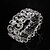 cheap Bracelets-Clear Chain Round Bangles Alloy Bracelet Jewelry Silver For Wedding Party Special Occasion Birthday Engagement
