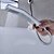 olcso Fürdőszobai mosdócsapok-Fürdőszoba mosogató csaptelep - Vízesés / LED Króm Fali Egy fogantyú három lyuk