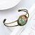 cheap Bracelets-Lureme® Simple Jewelry Time Gem Series Key and Butterfly Charm Cuff Bangle Bracelet for Women and Girl
