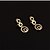 זול סט תכשיטים-סט תכשיטים הצהרה עבודה יום יומי אופנתי וינטאג&#039; שרשרת\חוליות 18K זהב עגילים תכשיטים זהב עבור מפלגה אירוע מיוחד יוֹם הַשָׁנָה יום הולדת מתנה 1set
