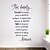 cheap Wall Stickers-Decorative Wall Stickers - Words &amp; Quotes Wall Stickers Still Life Living Room Bedroom Bathroom Kitchen Dining Room Study Room / Office