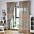 baratos Cortinas Transparentes-Sob Medida Sheer Curtains Shades Dois Painéis 2*(W145cm×L244cm) / Sala de Estar