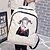 cheap Backpacks &amp; Bookbags-School Bag / Travel Bag / Commuter Backpack Women&#039;s PU(Polyurethane) Solid Colored Character Shopping / Casual / Outdoor White / Black / Fuchsia / Blue