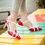 preiswerte Absatzschuhe für Damen-Damen Schuhe Lackleder / Kunstleder Frühling / Sommer T-Riemen Stöckelabsatz Kombination Rot / Rosa / Mandelfarben / Party &amp; Festivität