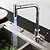 voordelige Draaibaar-Keuken Kraan - Single Handle Een Hole Chroom Standard uitloop Middenset Hedendaagse Kitchen Taps / LED