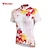 cheap Men&#039;s Clothing Sets-TASDAN Women&#039;s Cycling Jersey with Shorts Short Sleeve Mountain Bike MTB Road Bike Cycling White Floral Botanical Bike Shorts Jersey Padded Shorts / Chamois Polyester 3D Pad Breathable Quick Dry
