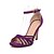 cheap Women&#039;s Sandals-Women&#039;s / Girls&#039; Shoes Leatherette Spring / Summer Stiletto Heel Buckle / Hollow-out / Braided Strap Purple / Red / Green / Party &amp; Evening / Party &amp; Evening