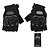 cheap Motorcycle Gloves-A Pair Mesh Leather Racing Gloves Half Finger Motorcycle Motorbike Black L