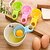 abordables Utensilios para huevos-1pc Herramientas de cocina Acero inoxidable Cocina creativa Gadget Espumadera para huevo