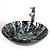 olcso Pultra ültethető mosdók-Bathroom Sink / Bathroom Faucet / Bathroom Mounting Ring Contemporary - Tempered Glass Round Vessel Sink