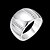 זול Fashion Ring-בגדי ריקוד נשים זירקון זירקוניה מעוקבת מצופה כסף טבעת הצהרה - פאר עבור Party יומי קזו&#039;אל