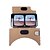 baratos Óculos de Realidade Virtual-cartão de DIY realidade virtual vidros 3d vr tookit (versão atualizada lente de 34 mm)