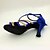 cheap Latin Shoes-Women&#039;s Latin Shoes Satin Buckle Sandal / Heel Stiletto Heel Customizable Dance Shoes Royal Blue / Indoor / Performance / Leather / Practice