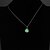 cheap Necklaces-Night Light Emitting Fluorescent Stone Electroplating Ms 925 Silver Pendant Necklace(Color Random)