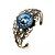 cheap Cuff Bracelets-Lureme® Vintage Jewelry Time Gem The Zodiac Series Leo Antique Bronze Hollow Flower Open Bangle Bracelet for Women