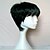 cheap Synthetic Trendy Wigs-Synthetic Wig Straight Kardashian Straight Pixie Cut With Bangs Wig Short Black#1B Synthetic Hair 6 inch Women&#039;s Black hairjoy