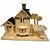 economico Puzzle 3D-Casa Puzzle 3D Modellini di legno di legno Per bambini Per adulto Giocattoli Regalo
