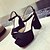 cheap Women&#039;s Sandals-Women&#039;s Shoes Suede Chunky Heel Peep Toe / Slingback Sandals Office &amp; Career / Dress Black / Pink / Khaki