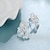 preiswerte Ohrringe-Damen Ohrstecker Tropfen-Ohrringe - versilbert Blume Zierlich Silber Für Hochzeit Party Alltag