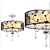 voordelige Inbouw- &amp; semi-inbouwmontage-50cm(19.6nch) Ministijl Plafond Lichten &amp; hangers Metaal Stof Galvanisch verzilveren Landelijk 110-120V / 220-240V / E26 / E27