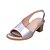 cheap Women&#039;s Sandals-Women&#039;s Block Heel Sandals Dress Summer Chunky Heel Leatherette Silver White Yellow