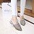 cheap Women&#039;s Sandals-Women&#039;s Shoes Synthetic Flat Heel Comfort / Pointed Toe Sandals Dress / Casual Silver / Gold / Champagne