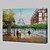 cheap Landscape Paintings-Oil Painting Hand Painted Horizontal Landscape Modern Stretched Canvas