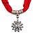 cheap Necklaces-D Exceed ot Sale Bohemia Red Scarf Necklace with Sunflower Tassels Pendant for Women Elegant Scarves