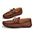 voordelige Heren bootschoenen-Heren Leren schoenen Kunstleer Lente / Herfst Comfortabel Bootschoenen Anti-slip Bruin / Navy / Veters