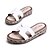 cheap Women&#039;s Sandals-Women&#039;s Shoes Microfibre Platform Slippers / Round Toe / Open Toe Sandals Dress Black / Brown / Green / White