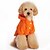economico Vestiti per cani-Cane Felpe con cappuccio Abbigliamento per cani Tinta unita Nero Arancione Grigio Rosso Cotone Costume Per animali domestici Per uomo Per