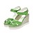 cheap Women&#039;s Sandals-Women&#039;s Summer Platform / Wedge Heel Slingback Dress Leatherette White / Black / Light Green