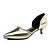 olcso Női magas sarkú cipők-Női Cipő Bőrutánzat Tavasz / Nyár D&#039;Orsay és kétrészes Cicasarok Zöld / Rózsaszín / Aranyozott / Party és Estélyi / Ruha / Party és Estélyi