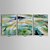 preiswerte Landschaftsgemälde-Hang-Ölgemälde Handgemalte - Landschaft Modern Segeltuch Drei Paneele