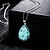 cheap Necklaces-Women&#039;s Pendant Necklace Drop Flower Magic Ladies Carved Luminous Alloy Blue Green Light Blue Necklace Jewelry For Wedding Party Daily Casual Sports