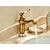 cheap Classical-Retro Bathroom Sink Faucet One Handel Rotatable Antique Brass Centerset Easy to Apply One Hole Bath Taps