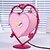 billige Dekor- og nattlys-kreative fersken hjerte lampe soverom nattbordlampe belysning lamper av europeisk romantisk personlighet gave (assortert farge)