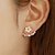 cheap Earrings-2 Pieces Stud Earrings Jacket Earrings For Women&#039;s Party Wedding Gift Sterling Silver Flower Daisy / Daily