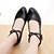 cheap Ballroom Shoes &amp; Modern Dance Shoes-Women&#039;s Latin Shoes Heel Chunky Heel Microfiber Buckle Black / Red / Silver / Modern Shoes