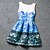 cheap Dresses-Kids Little Girls&#039; Dress Red Blue Sleeveless Floral Dresses Summer