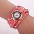 cheap Bracelet Watches-Xu™ Women&#039;s Fashion Watch Simulated Diamond Watch Quartz Leather Black / White / Blue Analog White Black Red