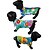 baratos Roupa para Cães-Gato Cachorro Camiseta Roupas de cachorro Floral Botânico Fashion Férias Roupas para Cães Roupas de cachorro Roupas de cachorro Arco-Íris Amarelo Azul Ocasiões Especiais para menina e menino cachorro