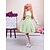 abordables Vestidos Lolita-Princesa Sweet Lolita vestido de vacaciones Vestidos Mujer Chica Tela de Encaje Algodón Japonés Disfraces de Cosplay Un Color Sin Mangas Longitud Pequeña