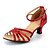 cheap Latin Shoes-Women‘s Dance Shoes Latin  Heel Black / Blue / Red / Silver / Gold Customizable