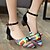 cheap Women&#039;s Heels-Women&#039;s Heels Ankle Strap Heels Bowknot Split Joint Block Heel Chunky Heel Dress Outdoor Synthetics Spring Summer Black Red Blue